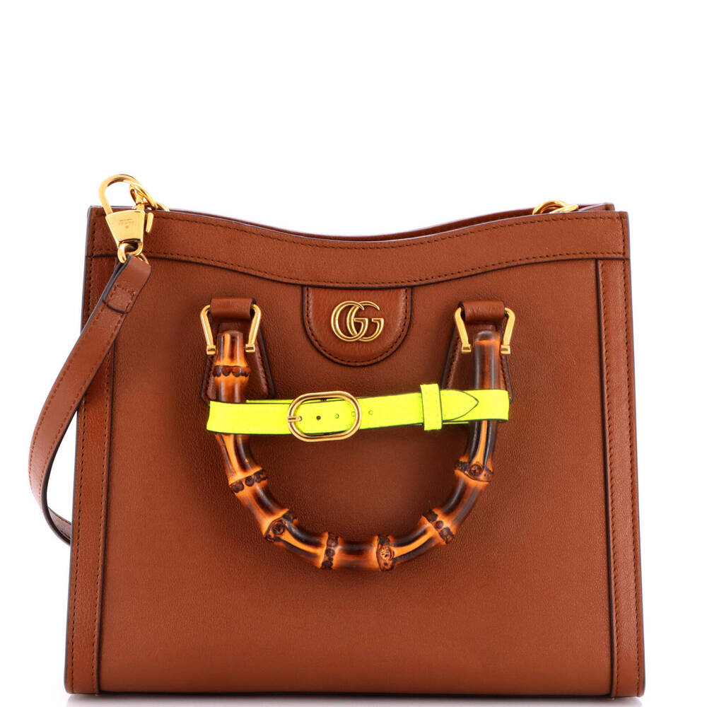 Gucci Small Diana NM Bamboo Handle Tote Leather